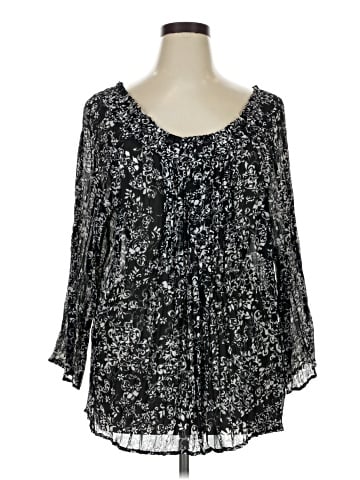 Notations 3/4 Sleeve Blouse (view 1)