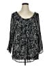 Notations Black 3/4 Sleeve Blouse Size XL - photo 1