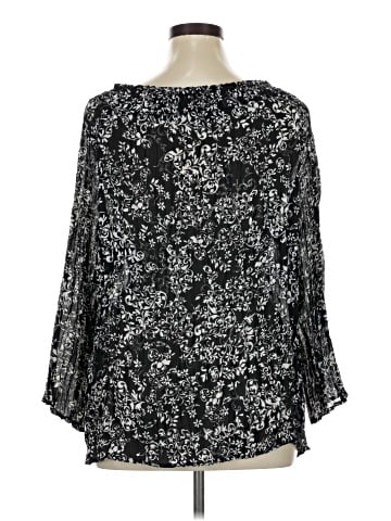 Notations 3/4 Sleeve Blouse (view 2)