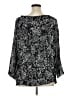 Notations Black 3/4 Sleeve Blouse Size XL - photo 2