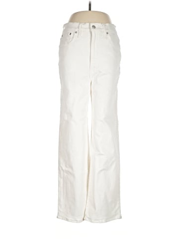 Madewell The Perfect Vintage Wide-Leg Crop Jean in Tile White (view 1)