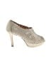 Paul Green Metallic Ivory Heels Size UK 4 / US 6 - photo 1