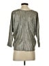 Kim & Cami Metallic Silver 3/4 Sleeve Top Size S - photo 2
