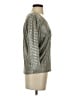 Kim & Cami Metallic Silver 3/4 Sleeve Top Size S - photo 4