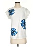 Mesh + Lace White Short Sleeve Top Size S - photo 1