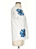 Mesh + Lace White Short Sleeve Top Size S - photo 4