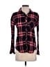 Rails 100% Rayon Plaid Burgundy Long Sleeve Button-Down Shirt Size S - photo 1