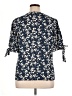CeCe Blue Short Sleeve Blouse Size XL - photo 2