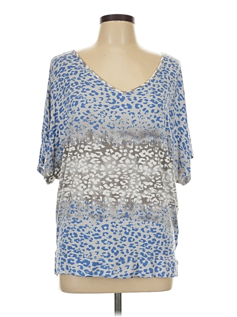 Pre-owned Juicy Couture Short Sleeve Blouse In Blue