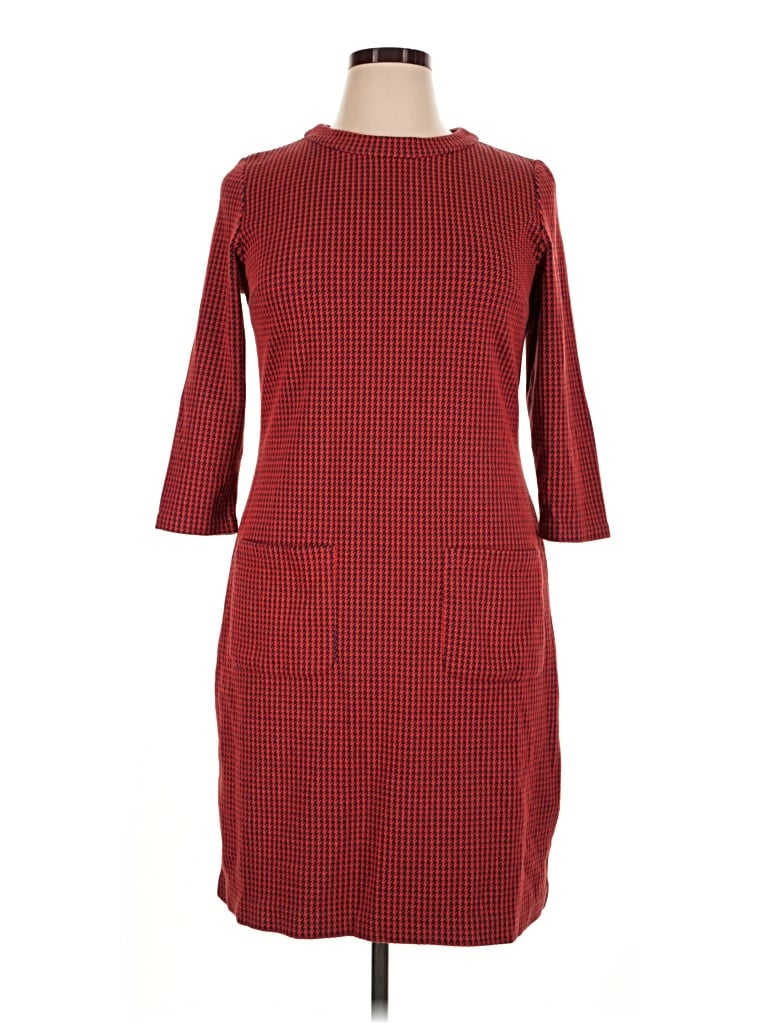 Pre-owned Boden Casual Dress In Burgundy