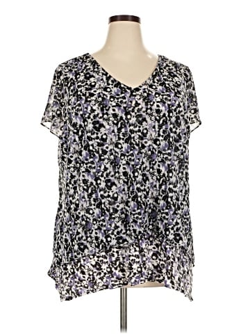 Simply Vera Vera Wang Short Sleeve Blouse (view 1)