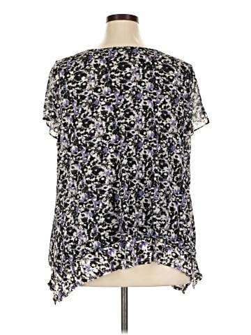 Simply Vera Vera Wang Short Sleeve Blouse (view 2)