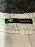 Zara 100% Viscose Green Shorts Size S - photo 3