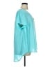 Torrid 100% Polyester Teal Short Sleeve Blouse Size 1X Plus (1) - photo 4