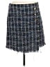 Naked Zebra 100% Polyester Tweed Blue Casual Skirt Size M - photo 1