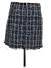 Naked Zebra 100% Polyester Tweed Blue Casual Skirt Size M - photo 2
