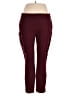 dalia Solid Burgundy Active Pants Size XL - photo 1
