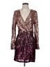 Adelyn Rae 100% Polyester Burgundy Cocktail Dress Size S (estimated) - photo 1