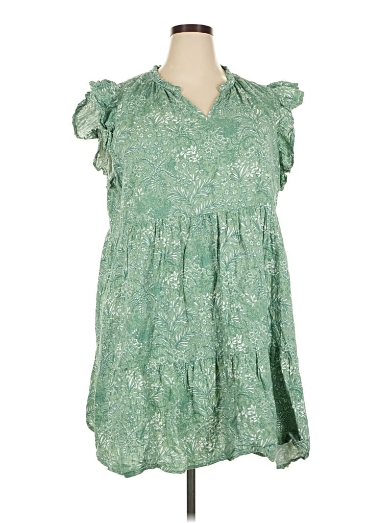 Pre-owned Wonderly Casual Dress In Green
