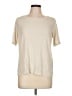 Eileen Fisher 100% Silk Ivory Short Sleeve Top Size L - photo 1