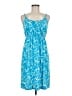 Style&Co Print Blue Casual Dress Size M - photo 1