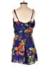 Lush 100% Polyester Tropical Blue Romper Size S - photo 2