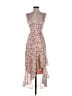 Tularosa 100% Polyester Floral Pink Cocktail Dress Size XS - photo 1