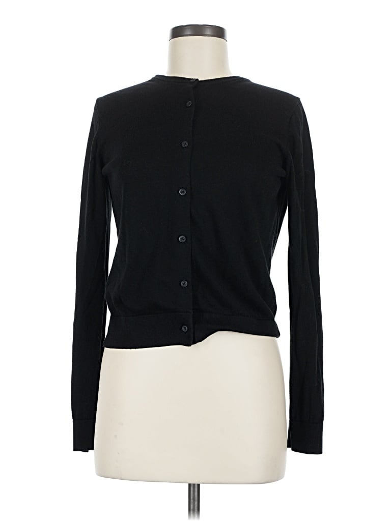 Pre-owned Uniqlo Cardigan Sweater In Black