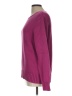 Lands' End 100% Baumwolle Solid Burgundy Pullover Sweater Size L - photo 5