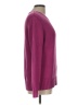 Lands' End 100% Baumwolle Solid Burgundy Pullover Sweater Size L - photo 4