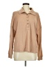 Shein Tan Long Sleeve Blouse Size 6 - photo 1