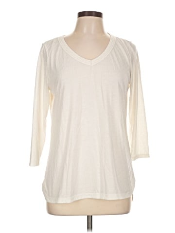 Liz Claiborne 3/4 Sleeve T-Shirt (view 1)
