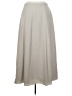 Ann Taylor 100% Polyester Solid Ivory Formal Skirt Size 6 - photo 2