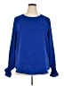 Unbranded 100% Polyester Blue Long Sleeve Blouse Size XXL - photo 1