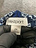 Westport 100% Polyester Blue 3/4 Sleeve Blouse Size 2X - photo 7
