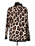Saks Fifth Avenue Animal Print Brown Pullover Sweater Size L - photo 2