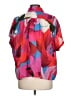 FARM Rio Print Red Short Sleeve Blouse Size L - photo 2