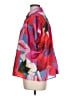 FARM Rio Print Red Short Sleeve Blouse Size L - photo 5