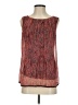 Ella Moss 100% Silk Red Sleeveless Silk Top Size XS - photo 1