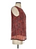 Ella Moss 100% Silk Red Sleeveless Silk Top Size XS - photo 4