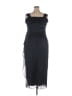 Alex Evenings 100% Polyester Solid Black Cocktail Dress Size 14W - photo 2