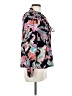 Banjanan Floral Multi Color Black Long Sleeve Polo Size M - photo 4