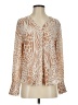 Ann Taylor Animal Print Tan Long Sleeve Blouse Size S (petite) - photo 1