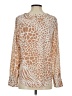 Ann Taylor Animal Print Tan Long Sleeve Blouse Size S (petite) - photo 2