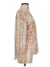 Ann Taylor Animal Print Tan Long Sleeve Blouse Size S (petite) - photo 4