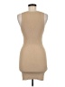 MNG Solid Tan Casual Dress Size 6 - photo 2