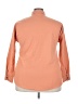Unbranded Solid Orange Long Sleeve Blouse Size 4X - photo 2