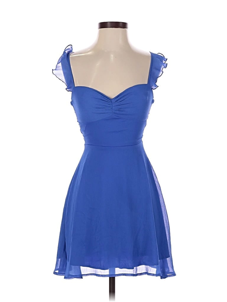 Pre-owned Lucy In The Sky Cocktail Dress In Blue