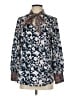 Allegra K Paisley Blue Long Sleeve Blouse Size S - photo 1