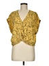 Sweet Rain 100% Polyester Yellow Sleeveless Blouse Size M - photo 1